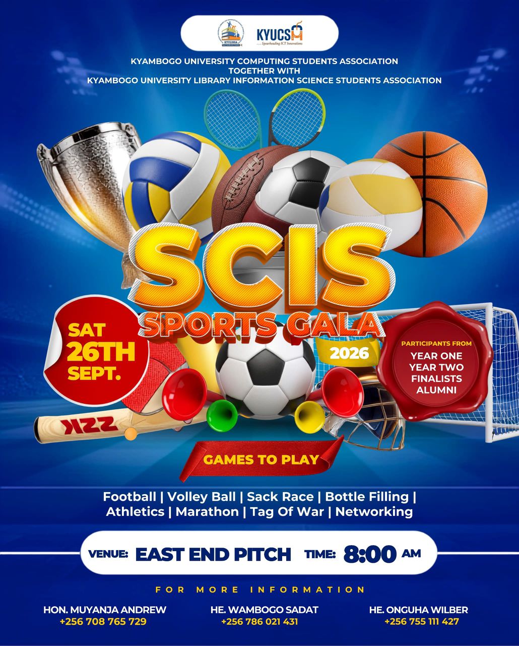 SCIS sports gala poster for 2026